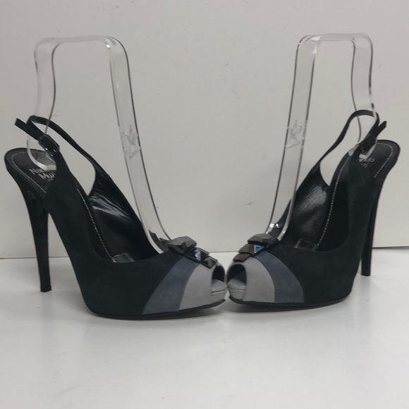 Nando Muzi Made in Italy Gray High Heel Platform - Picture 2 of 4